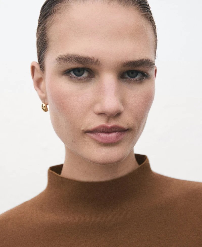 Mango Women's High Collar Sweater