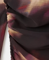 Mango Women's Tie-Dye Ruched Dress