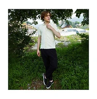 Campus Sutra Men's Solid Creased Knit Shirt