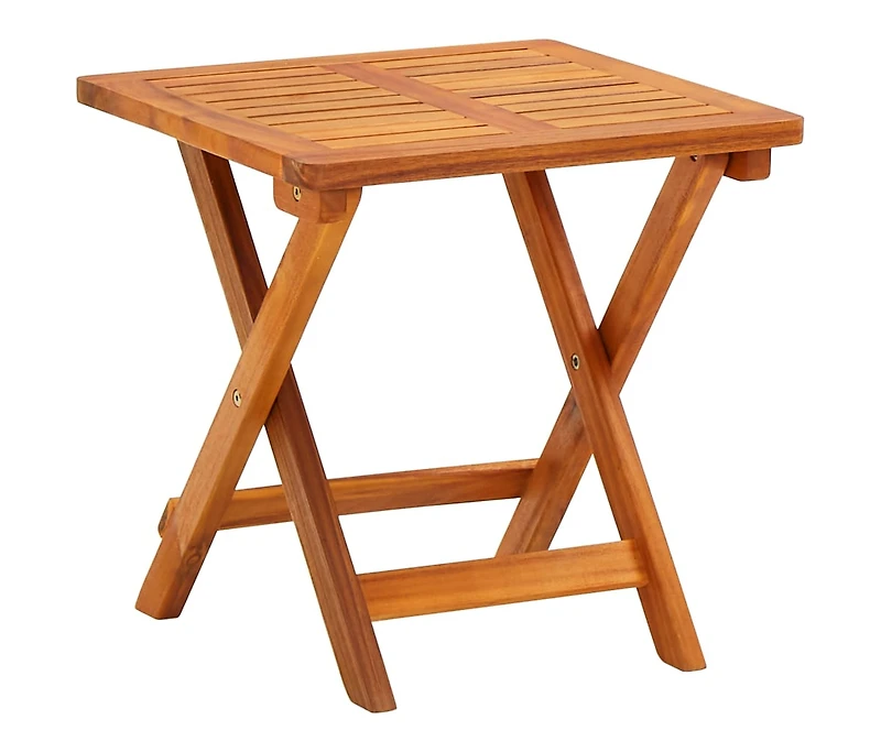 vidaXL Sunlounger With Table Royal Blue, Natural Wood