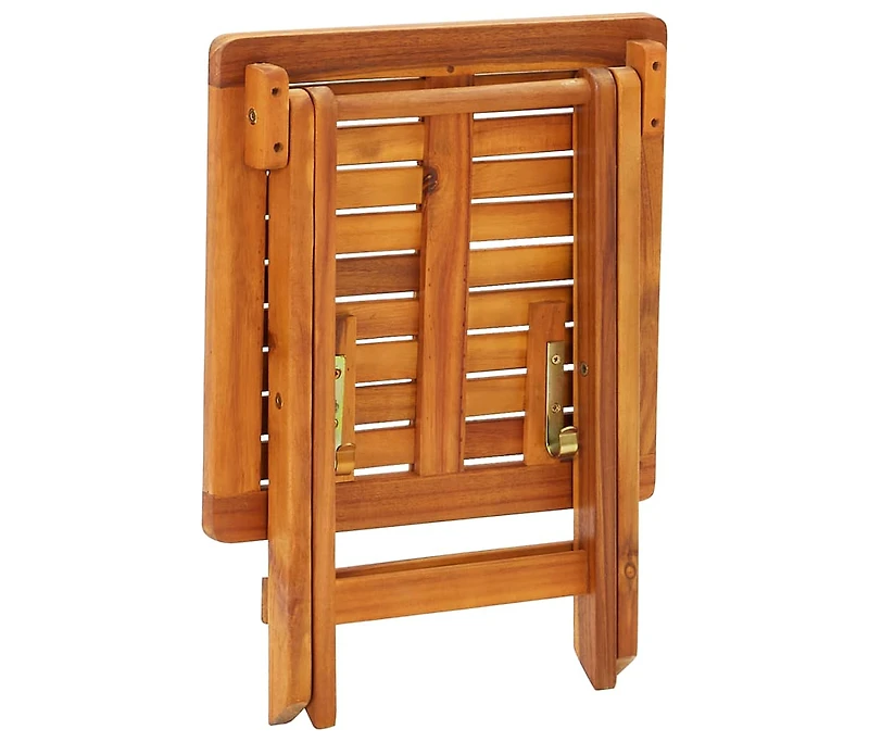 vidaXL Sun Lounger Blue cushions, Natural wood