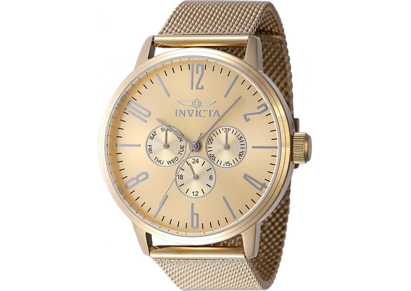 Invicta Men's 47615 Specialty Quartz VH63 Gold Dial Watch