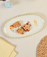 Haven 14.5" Floral Oval Platter