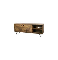Porter Designs Alpine Solid Wood Tv Stand, Natural