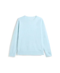 Bellemere New York Women Brushed Silk Cashmere Crew-Neck Sweater