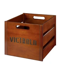 Victrola Wooden Vinyl Record Crate