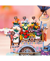 Flash Popup Diy 3D Puzzle - Hello Kitty Flower Cart 184pcs