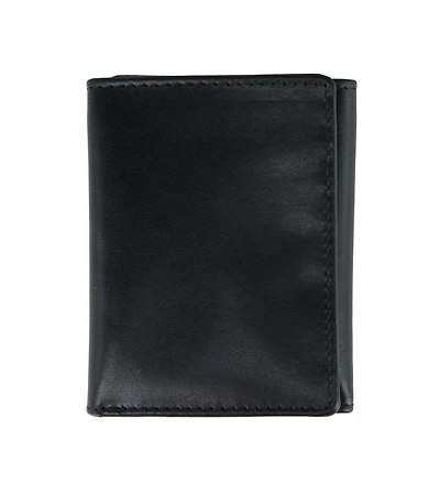 Trafalgar Men's Tennyson Tri-Fold Genuine Leather Wallet with Id Window