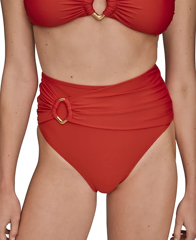 Donna Karan Women's High-Waist Bikini Bottoms