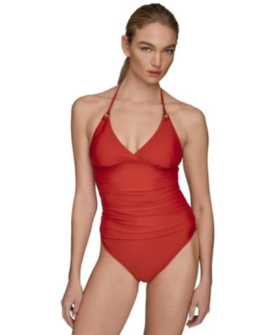 Donna Karan Womens Halter Neck Tankini Bottoms