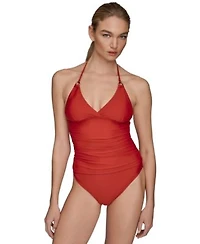 Donna Karan Womens Halter Neck Tankini Bottoms