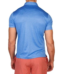 TailorByrd Men's Melange Mesh Performance Polo shirt