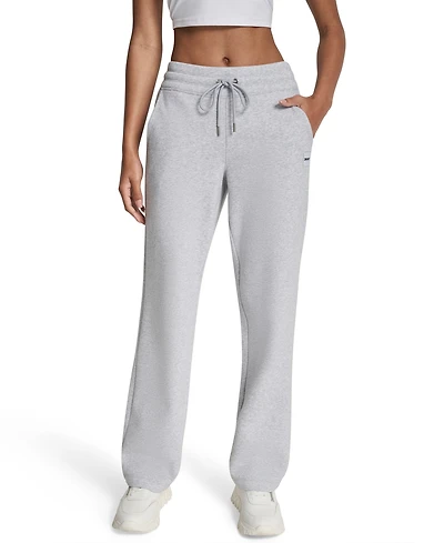 Dkny Sport Women's Tonal Logo Patch Relaxed Fit Track Pants