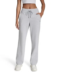 Dkny Sport Women's Tonal Logo Patch Relaxed Fit Track Pants