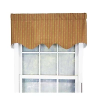 Rlf Home Serrated Window Treatment Regal Premium Quality Valance 3" rod pocket 50" x 17" Aloe