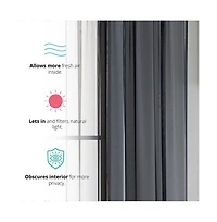 Hlc.me Essentials Sheer Voile Window Treatment Rod Pocket Curtain Panels