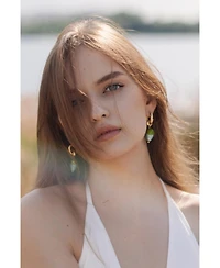 Esmee Glaze Heart Dangle Earrings