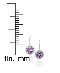 Macy's 2-Pc. Amethyst Pendant Necklace & Earrings Set (3.90 ct. t.w.) in Sterling Silver