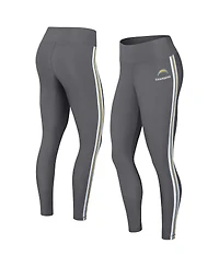Wear by Erin Andrews Women's Charcoal Los Angeles Chargers Color Block Leggings