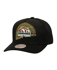 Men's Black Denver Nuggets Tilted Pro Pinch Adjustable Hat