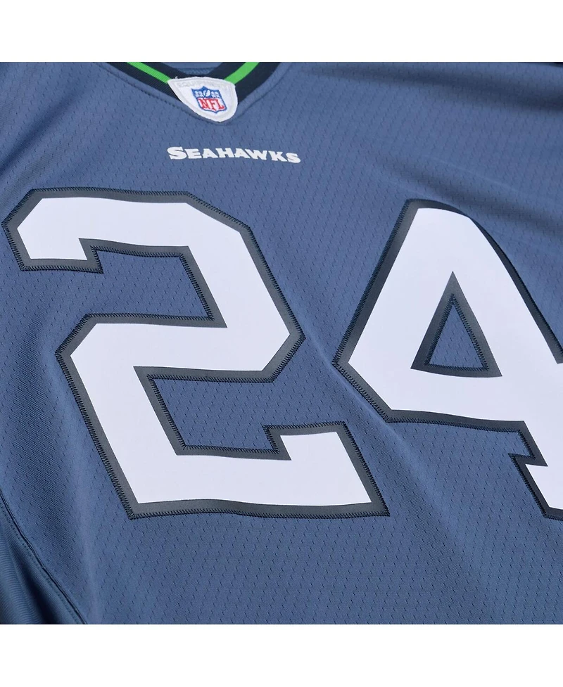 Men's Marshawn Blue Seattle Seahawks 2010 Legacy Throwback Replica Jersey
