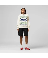 Women's Cream Seattle Seahawks Tonal Arch Sweatshirt