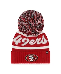 Women's Scarlet San Francisco 49ers Spirited Cuffed Knit Hat with Pom