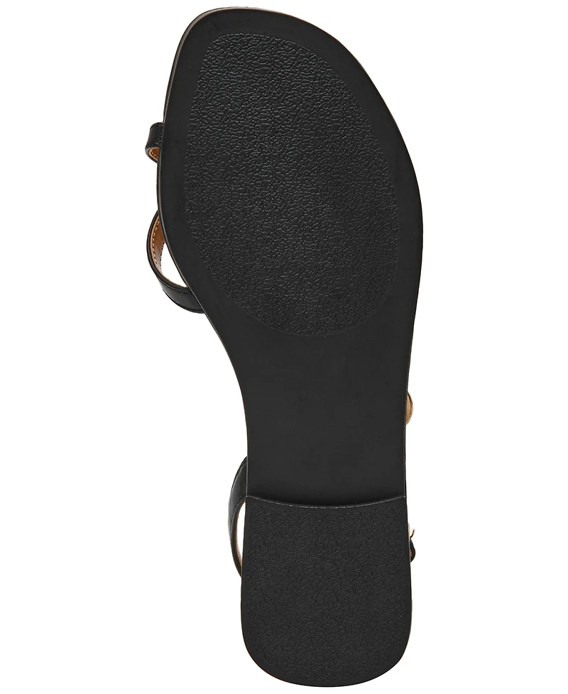 Dv Dolce Vita Women's Jetsy Embellished Jewelry Thong Asymmetrical Flat Sandals