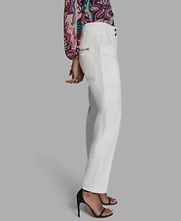 Bcbg Women's Patch Pockets Mid-Rise Pants