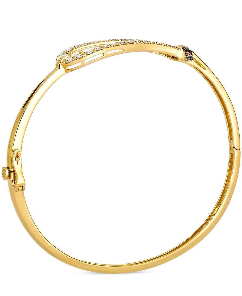 Le Vian Nude Diamond (1.05 ct. t.w.) and Chocolate Diamond (0.14 ct. t.w.) Bangle in 14k Honey Gold