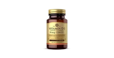 Solgar Vitamin D3 (Cholecalciferol) ,2200 Iu ,50 V Caps