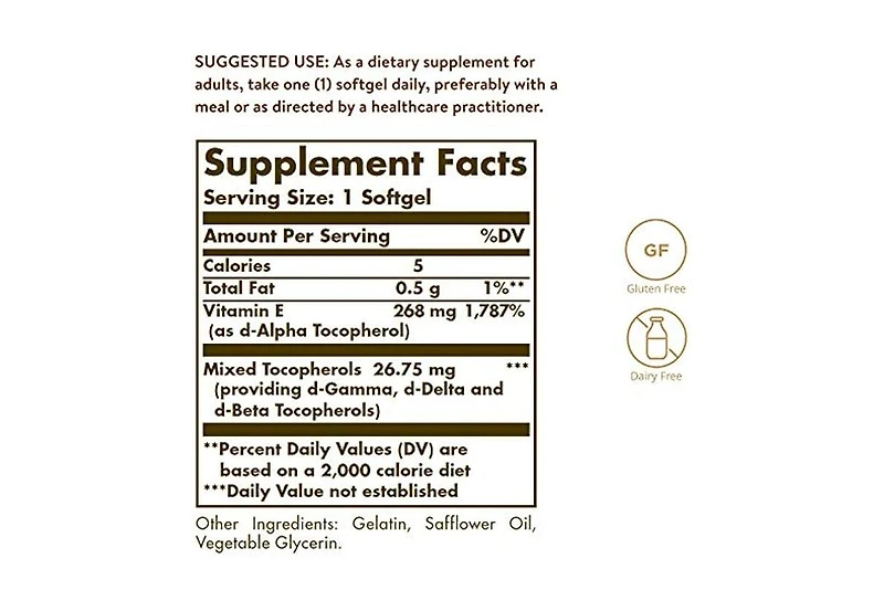 Solgar Vitamin E Alpha ,400 Iu ,100 S Gels