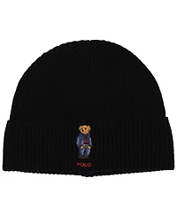 Polo Ralph Lauren Men's Solid Denim Bear Beanie