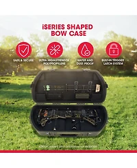Skb Hard Protective Storage Case, Archery Bow & Arrow iSeries Shaped Case, Green