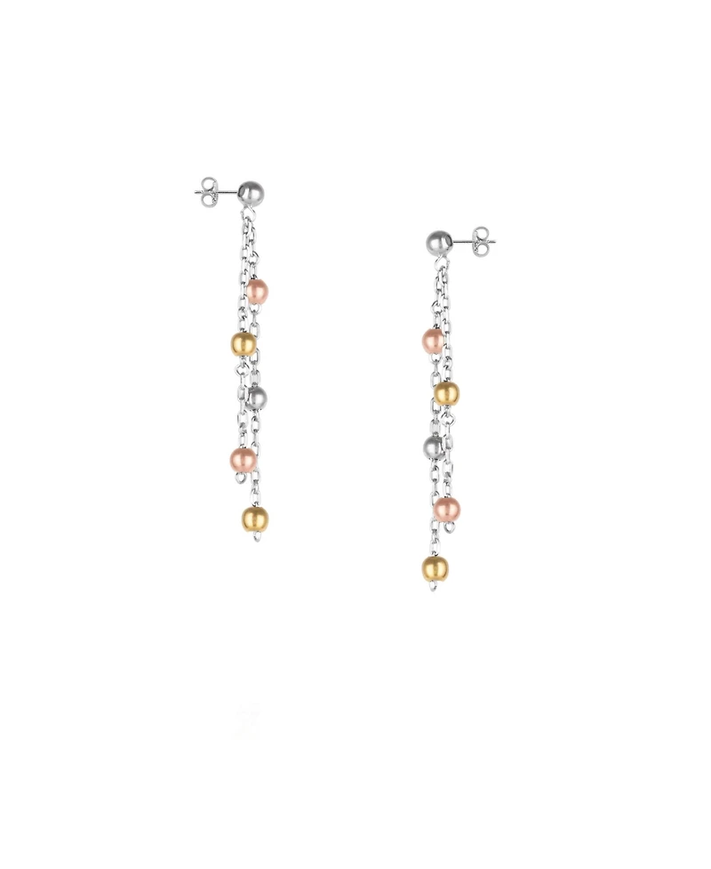 Spero London Women's Dorica Sterling Silver Multi Bead Drop Earring