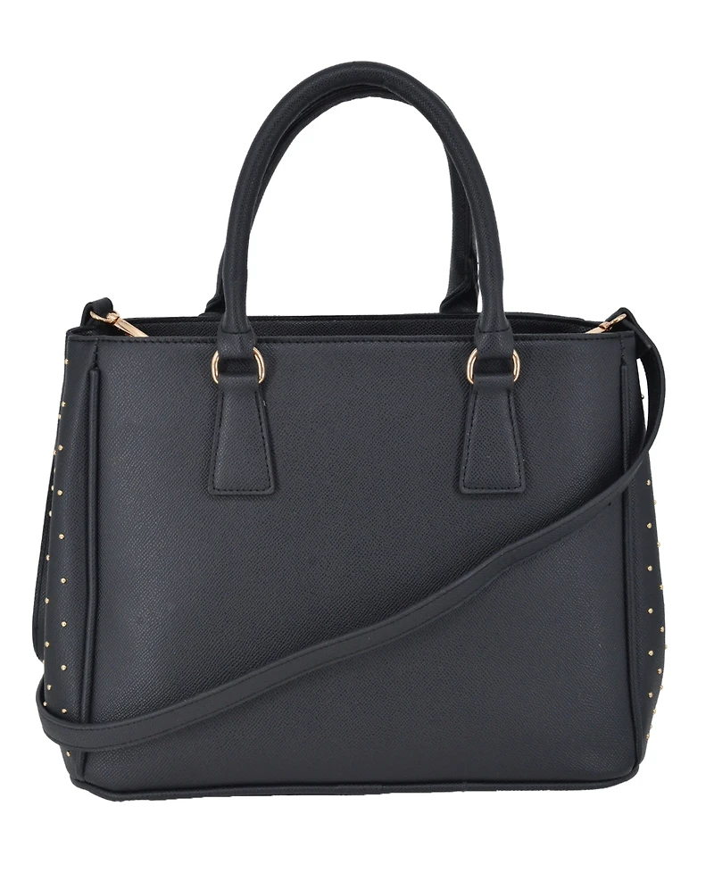 Bebe Women's Sagan Studded Medium Satchel Bag