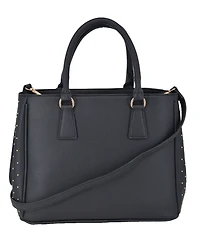 Bebe Women's Sagan Studded Medium Satchel Bag