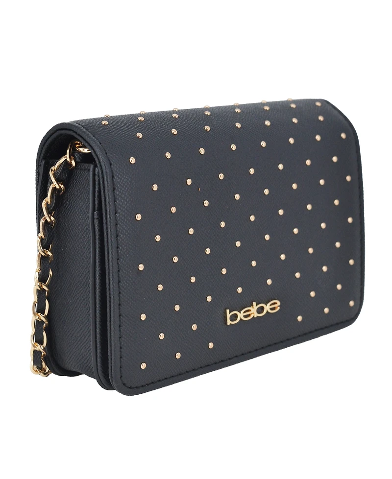 Bebe Women's Sagan Studded Mini Crossbody Bag