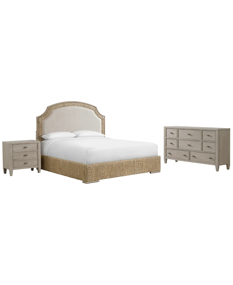 Sirena Queen 3-Pc. Set (Bed, Dresser, 3-Drawer Nightstand)