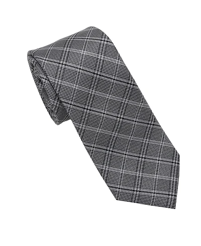 Karl Lagerfeld Paris Men's Glen Plaid Pattern Classic Tie