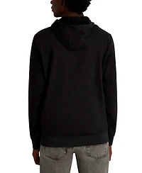 Karl Lagerfeld Paris Men's French Terry Embossed Logo Hoodie