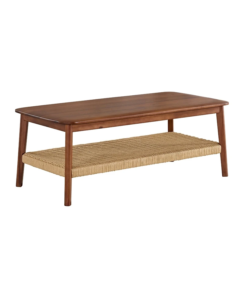 Alaterre Furniture 48" Acacia Wood Calais Rectangle Coffee Table
