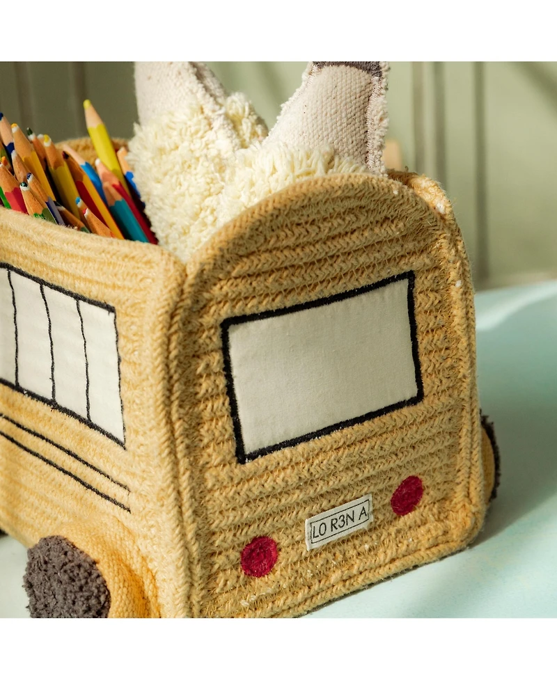 Lorena Canals Basket Mini School Bus