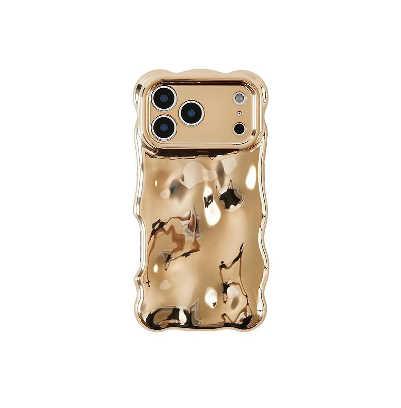 Auramma Gold Bubbles iPhone17 Pro Case