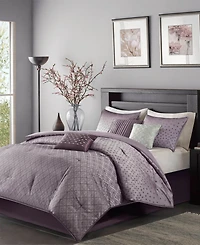 Madison Park Biloxi Jacquard Geometric 7-Pc. Comforter Set