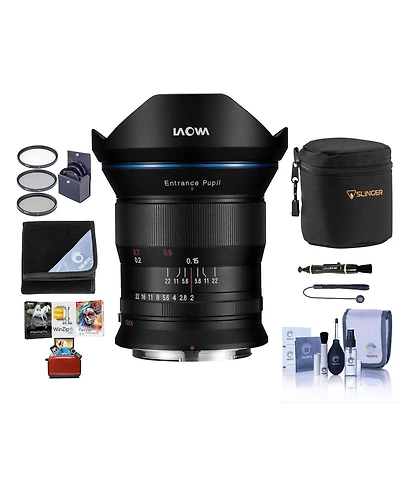 Venus Laowa 15mm f/2 Fe Zero-d Lens for Canon Rf, Bundle with ProOptic 72mm Filter Kit, Cleaning Kit, Mac Software Kit, Lens Cap Tether, Lens Cleaner