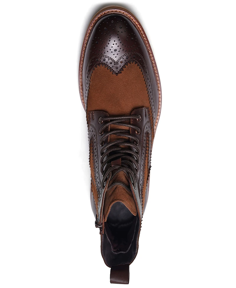 Anthony Veer Men's Langston Wingtip Lace-Up Boots