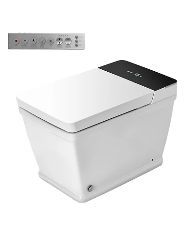 Casainc Smart One-Piece Bathroom Fixture With Heated Seat, Auto Flush, Wash, Dryer And Digital Display