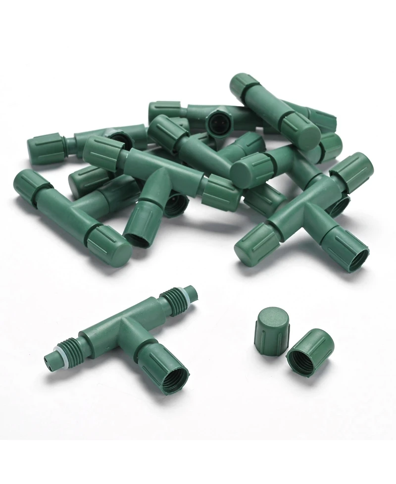 DELight 10Pcs IP65 Waterproof Wire Connectors 3 Way T-Shape for Outdoor Lights