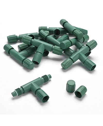 DELight 10Pcs IP65 Waterproof Wire Connectors 3 Way T-Shape for Outdoor Lights